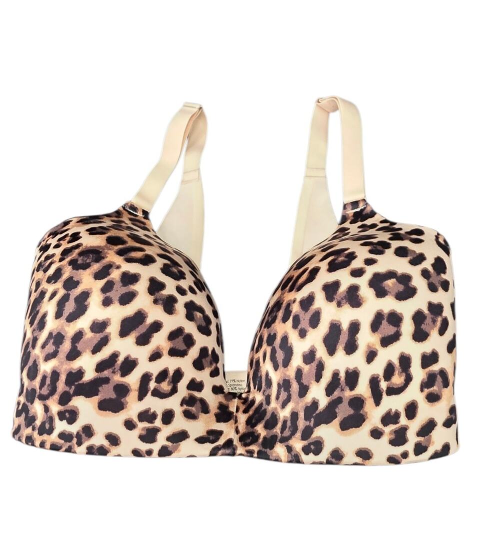 Soma Natalie Leopard Mini Nude Straps Size: 32DD Wireless Bra
